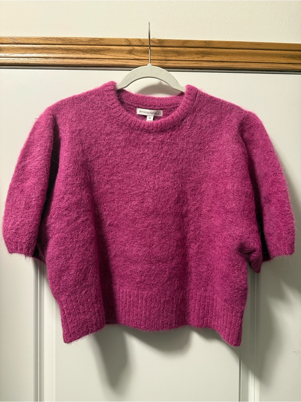 Banana Republic alpaca fuschia pink sweater